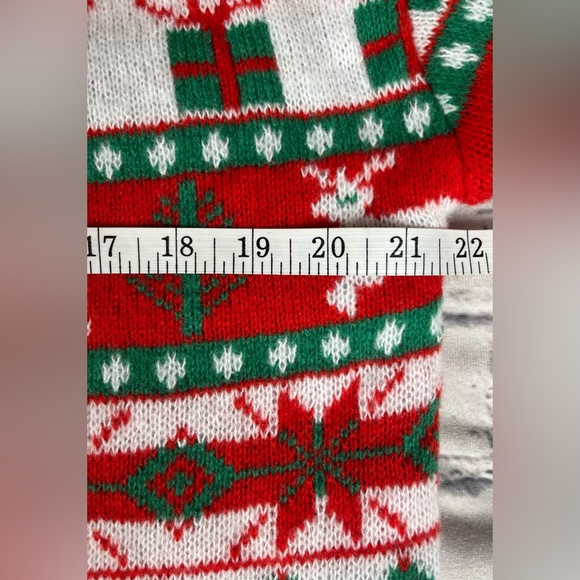 Merry Christmas by Poof Size:L Women Open Front  Holiday Cardigan  Multi Color - Picture 6 of 11